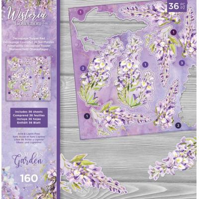 Crafter's Companion Wisteria Die Cuts - Decoupage Topper Pad